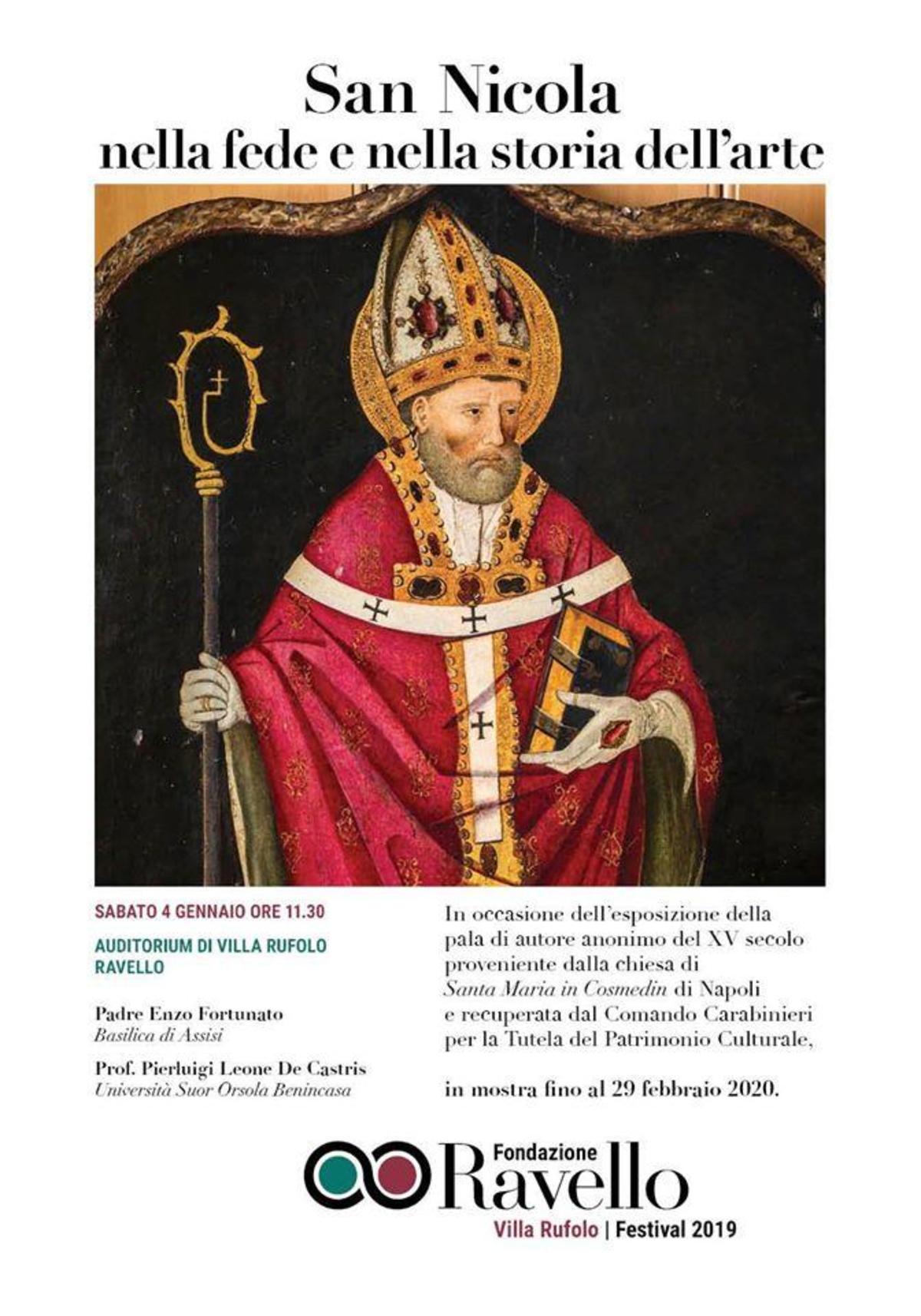 San Nicola Nella Fede E Nella Storia Dell Arte Dec 2 2019 Feb 29 2020 Ravello Amalfi Com