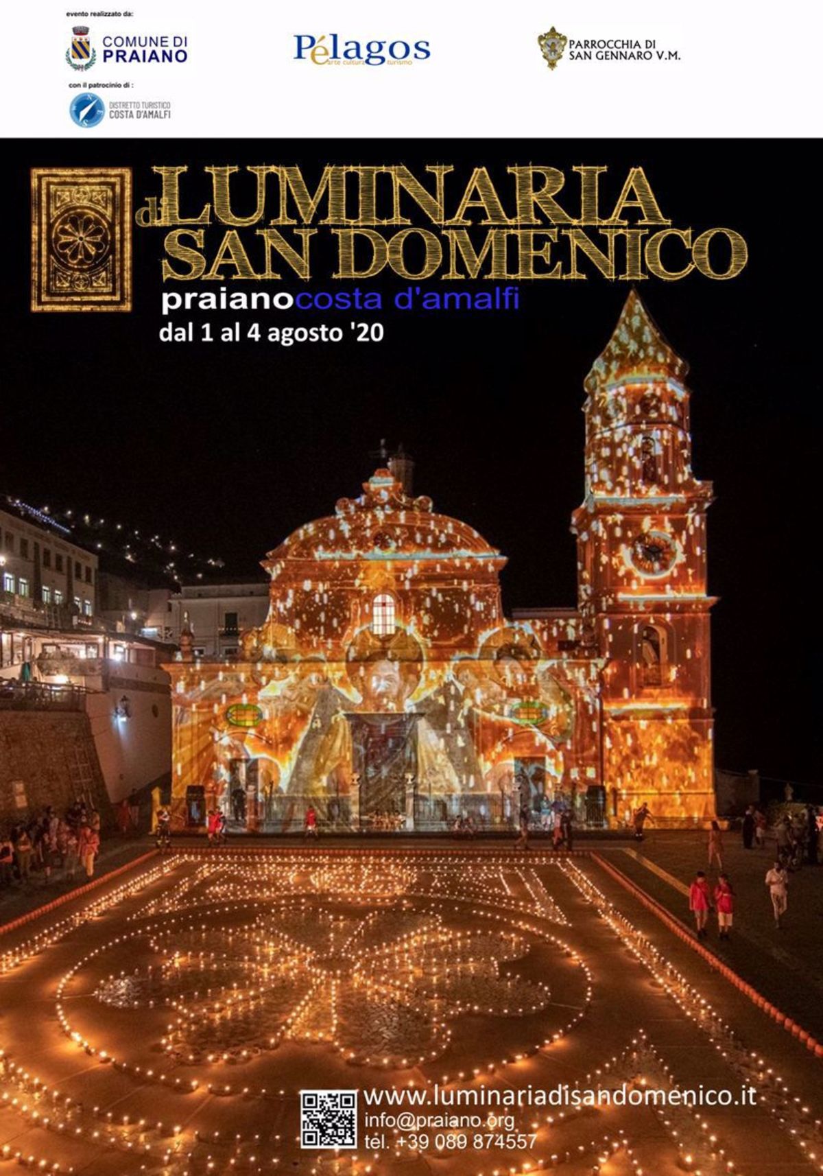 Luminaria di San Domenico • Agosto 1 - 4, 2020 • Praiano ...